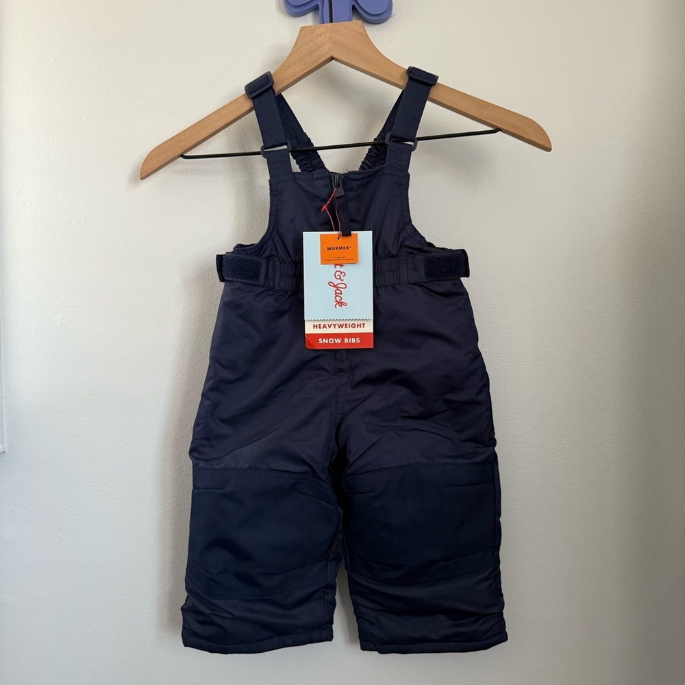 Cat‎ & Jack 12 Months NEW Snow Bibs Heavyweight Navy Winter